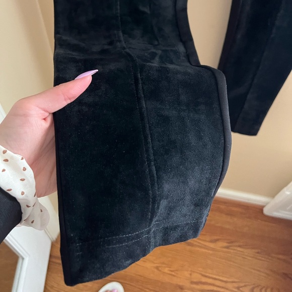 ◾️CALVIN KLEIN: Women’s XL, power stretch black half faux suede leggings◾️ - Picture 7 of 9